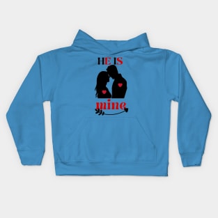 he is mine Kids Hoodie